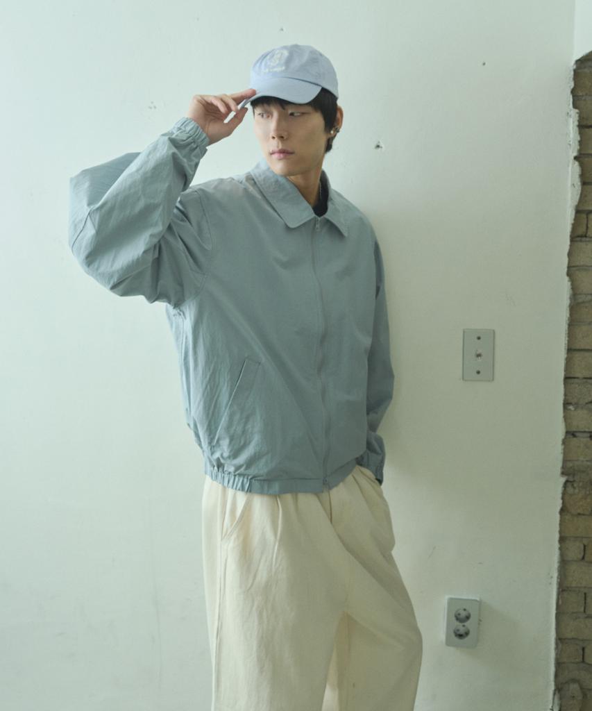Black Moment Signature Nylon Oversized Blouson 2Way [[Light Blue]