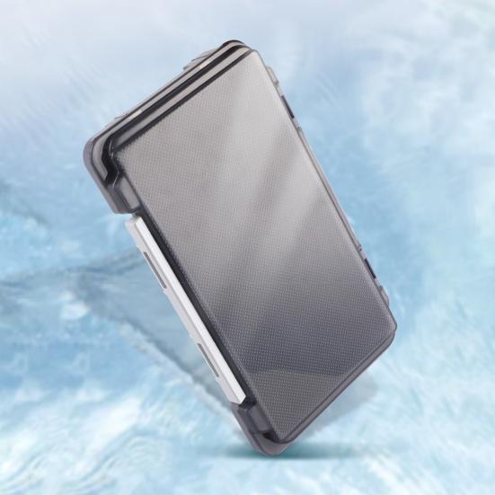 Spolehlivá krabička na návnady s pevným zámkem a sponou s nízkou hmotností