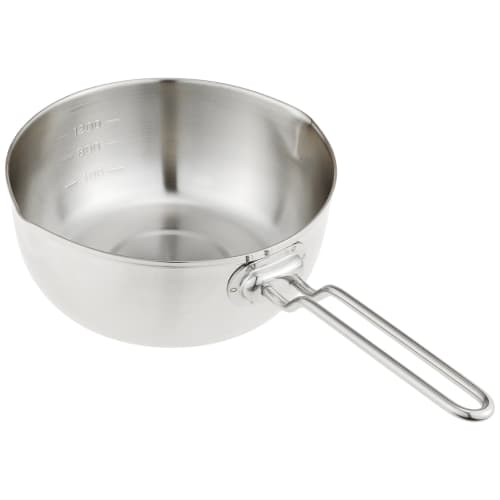 Endo Shoji TKG Yukihira Saucepan, 18cm, Inner Diameter x Depth (mm): 176 x 78, Base Diameter (mm): 140, Plate Thickness (mm): 0.8, Weight (kg): 0.45,