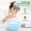 Foldable Silicone Facial Wash Basin Portable Collapsible Beauty Bowl for SkinCare Hair Washing,Travel Friendly Spa Ice Face Bowl