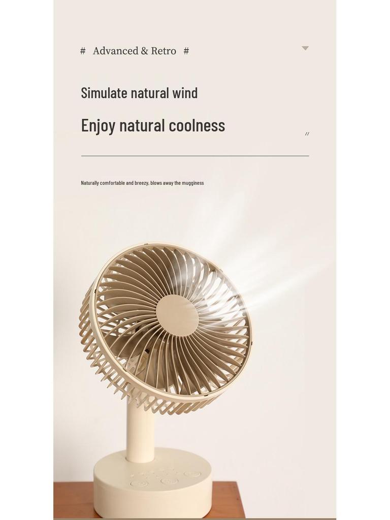 Cassidov 6-Zoll wiederaufladbarer USB-Oszillations-Schreibtischventilator mit langer Akkulaufzeit
