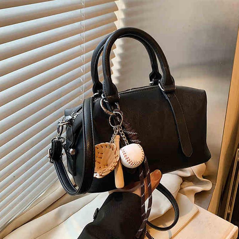 Retro Handbag for Women Fashion Texture Commuter Crossbody Bags Autumn Winter Versatile Large Capacity One Shoulder Bag