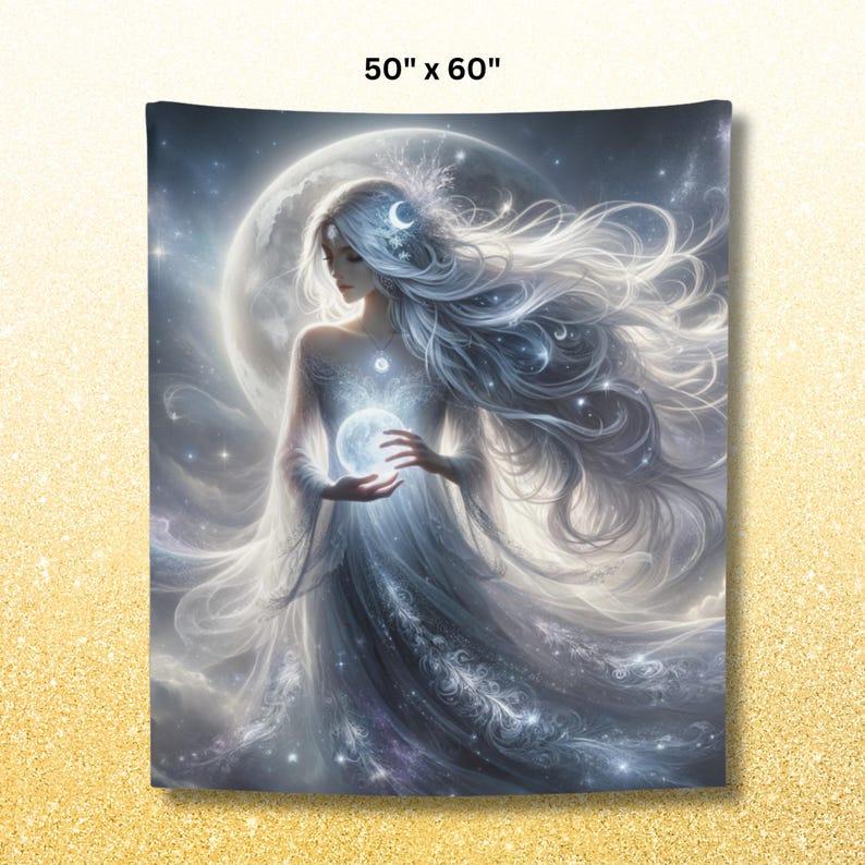 Selene, the Moon Goddess tapestry 75x100 чёрный