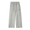 Summer Thin Men's Straight Tube Loose Ice Silk Wide Leg Casual Pants Breathable Jogging Fitness Baggy Casual Pants