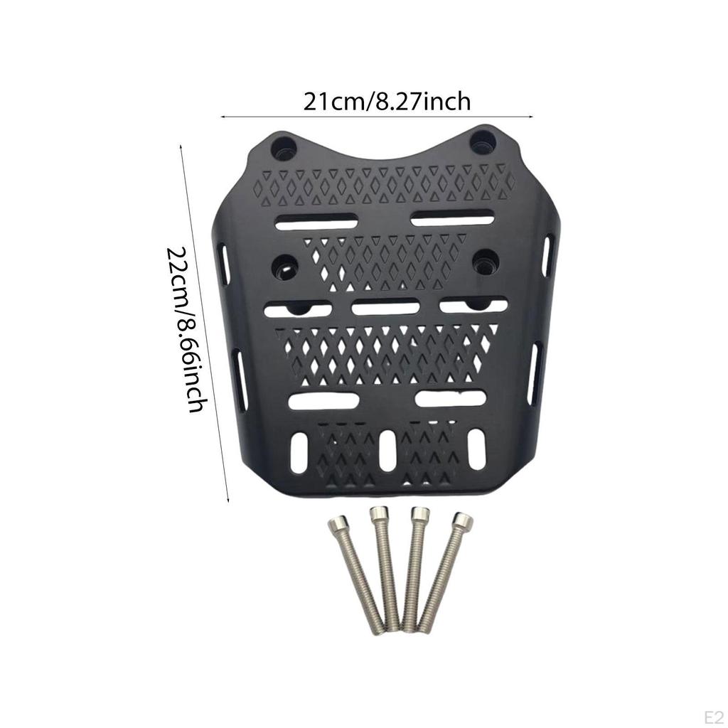 Motorbike Rear Luggage Rack Aluminum Alloy Multipurpose Sturdy Cargo Carrier for