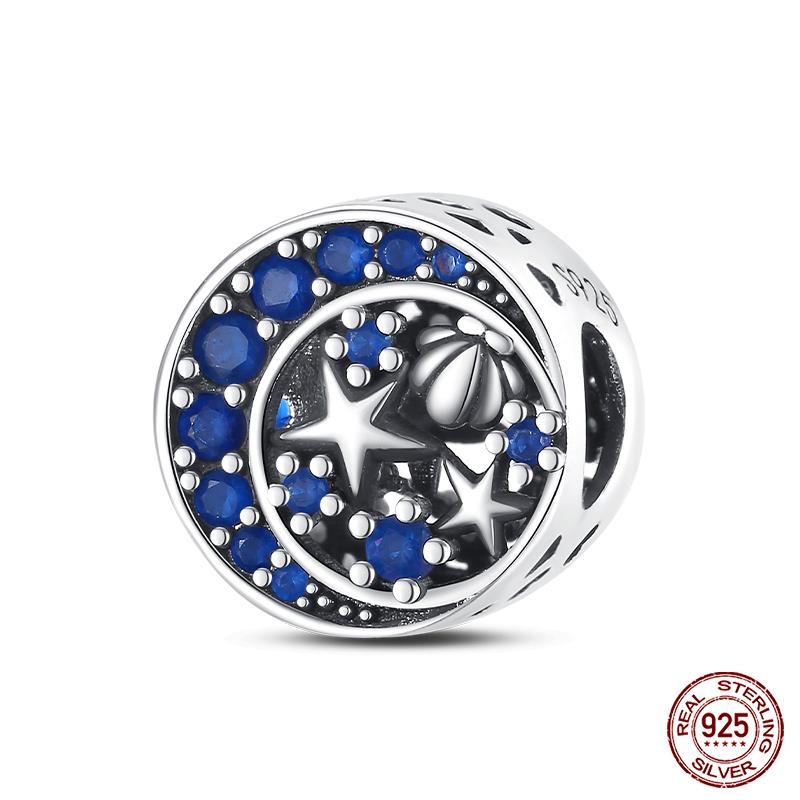 100% Real Prata-Banhado Ocean Series Tartaruga Caranguejo Sereia Charms Contas Fit Original Diy Pulseiras Bangles Jóias Presentes