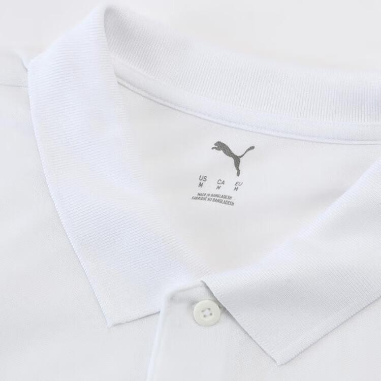 Puma Performance Moisture Wicking Business Sports Training Short Sleeve Polo Shirt Men Polo Shirts White 521772-02