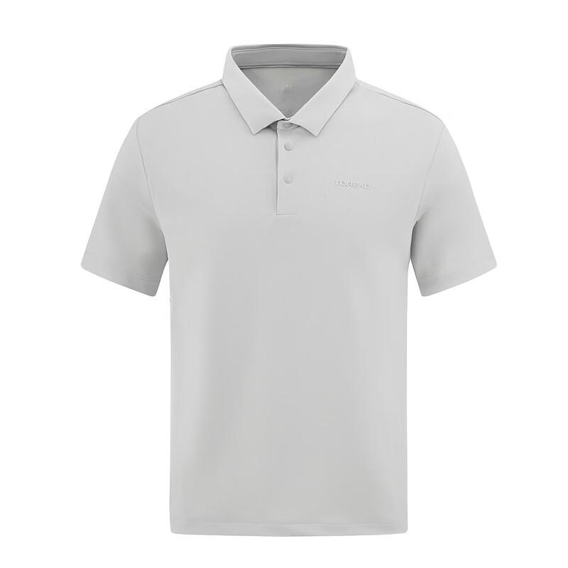 TOREAD Men s High-Elastic Cool-Feel Polo T-Shirt XL серый ясень