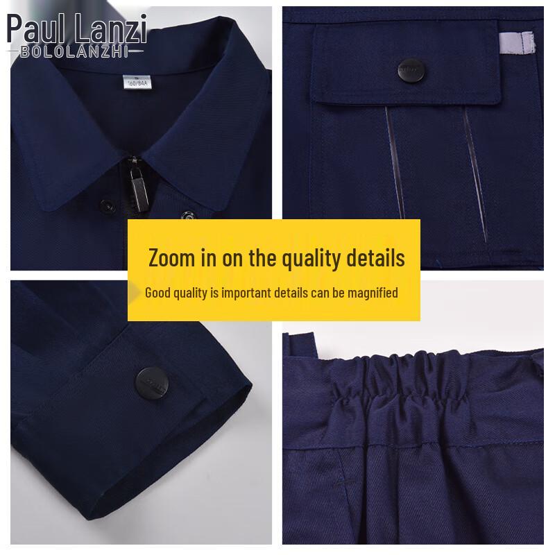 Paul Lanzhi Men's Durable Workwear Suit