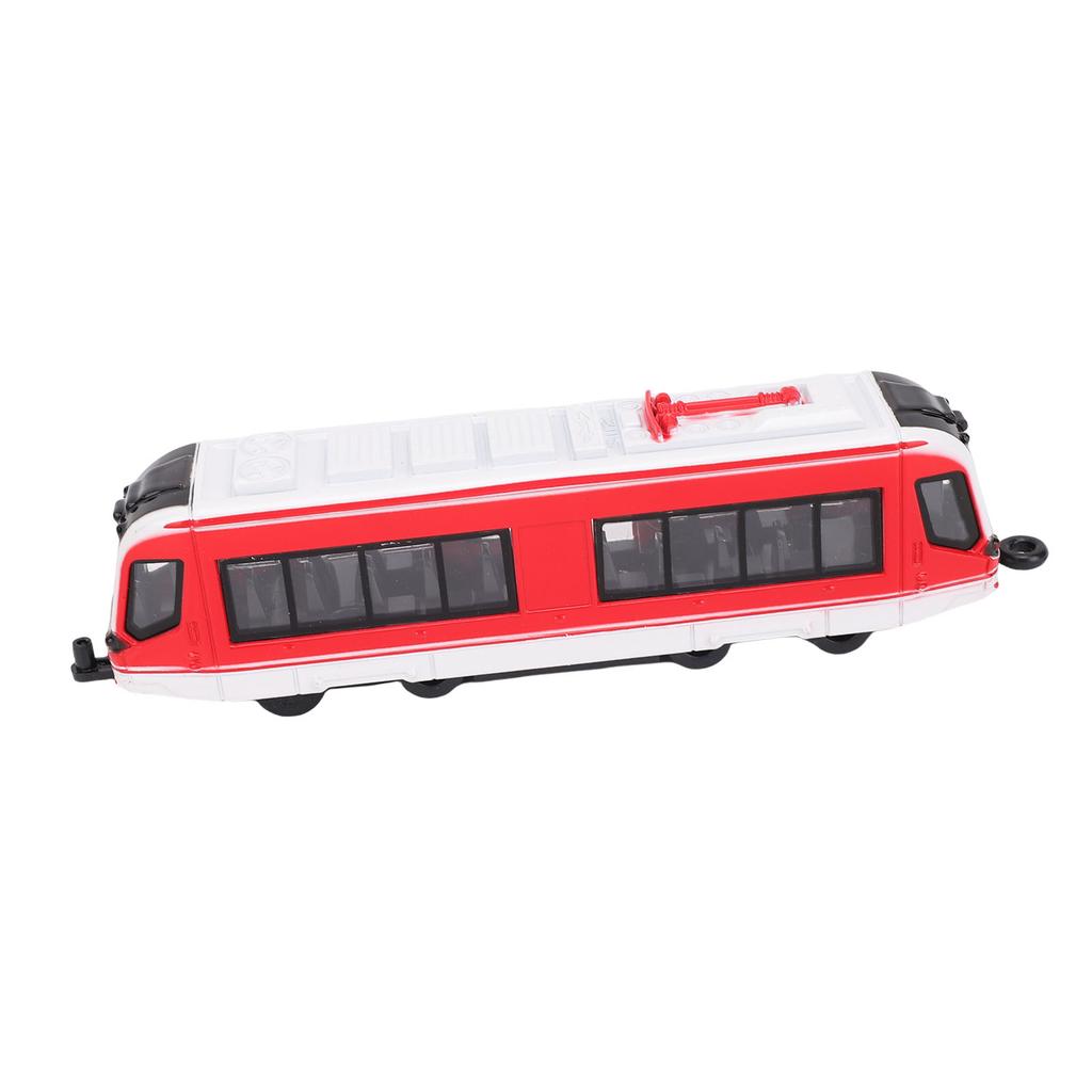 Toy Train Set Alloy Battery Powered Dual Ended Pull Back Lotomotive Train Model for Boys Girls