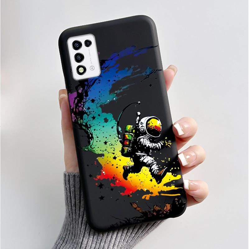 Phone Case For ZTE Libero 5G III A202ZT / Libero 5G II A103ZT Casing Fashion Butterfly Flower Black Soft TPU Case Silicone Cover