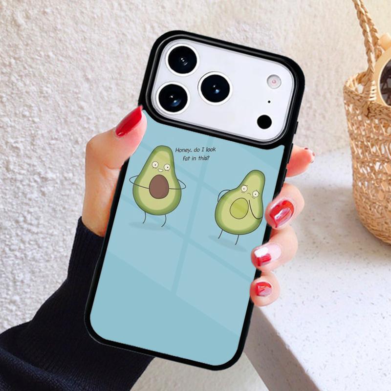 Cute Avocado Fruits Phone Case For iPhone 17 Air 16 15 14 13 12 11 Pro Max Plus