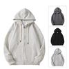 Sweater Men's Spring New Loose Shoulder Cardigan Hooded Jacket Couple Sports Casual Top