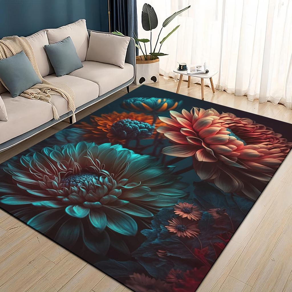 27 Style New Colorful Rose Romantic Flower Love Carpet Rug for Living Room Bedroom Home Sofa Decoration,kids Non-slip Floor Mat