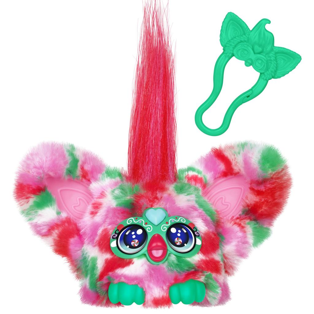 Hasbro Furby Furblets Pepmint, Special Holiday Edition, Features Over 45 Sounds, Furby Language, Plays, and Powered Plush Toy, Ages 6+ (G1436)