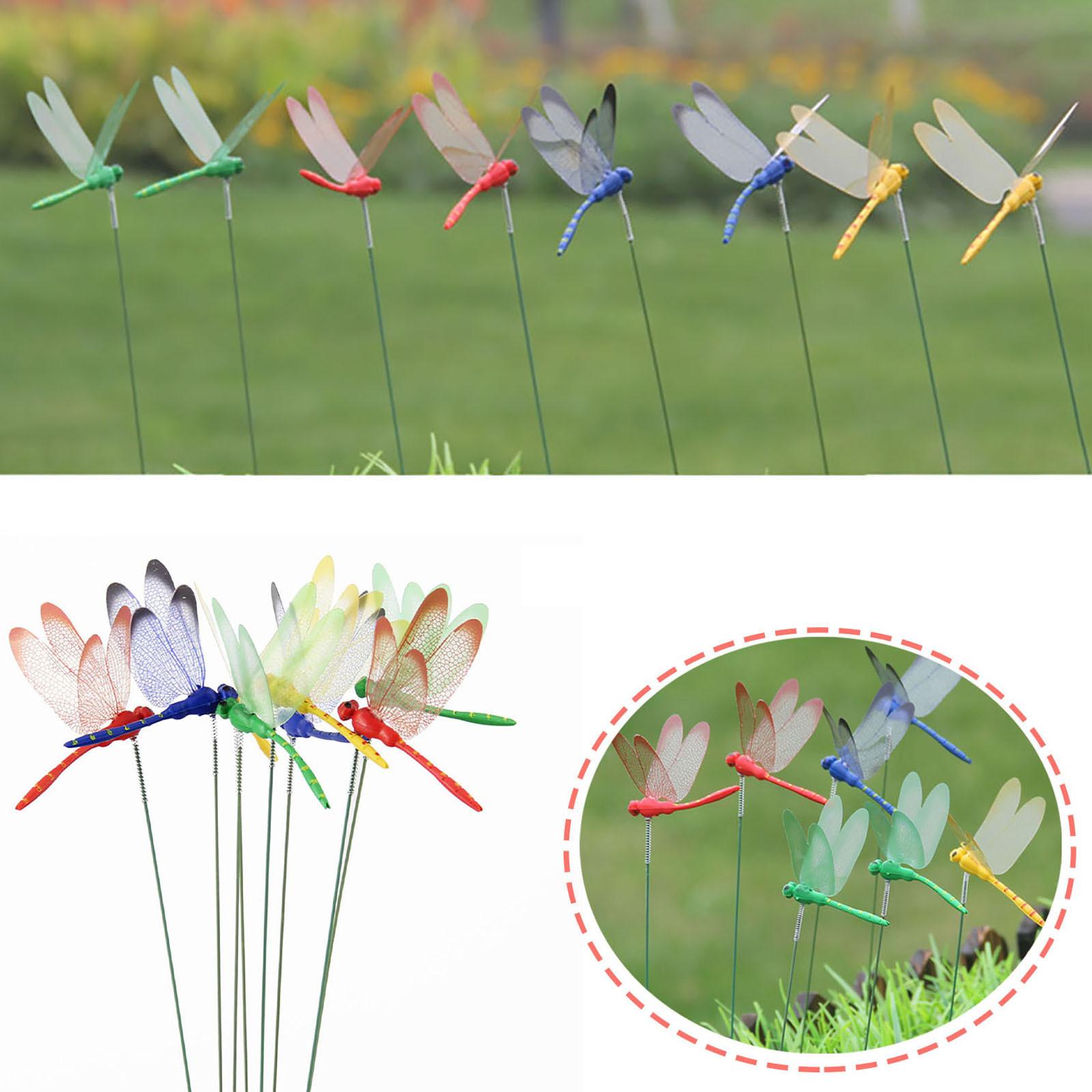 

24шт. Садовые колышки с искусственными стрекозами