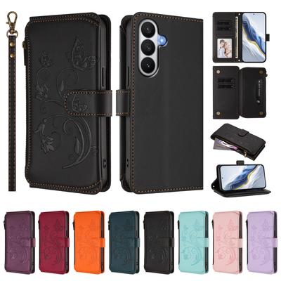 Reißverschluss Brieftasche Klapphülle für Samsung Galaxy S26 S25 S24 S23 S22 S21 S10 Plus Edge FE Ultra Kartensteckplatz Ständerfunktion Rückseite