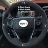 DIY Suede Car Steering Wheel Cover For Honda Accord 9 2013-2017 Crosstour 13-15