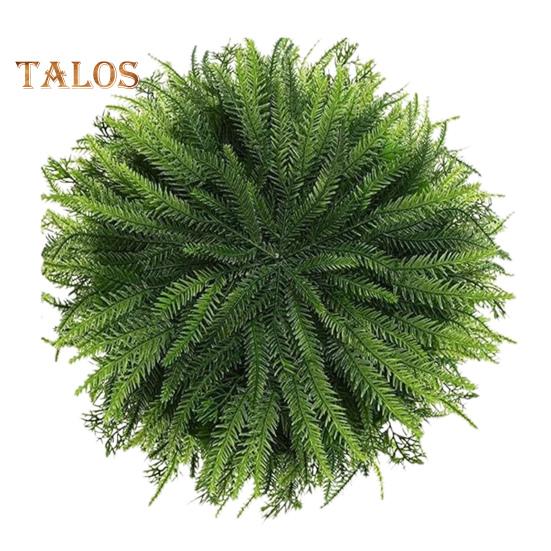 

Подложка из искусственного кедра с густыми ветками, многоразовая, термостойкая, для праздничного Дня благодарения, для рождественской вечеринки, для украшения стола, круглая, с зеленью 38cm