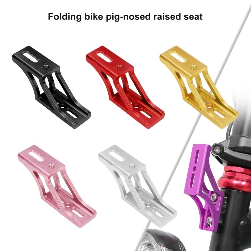 Aluminum Alloys Bike Pig Nose Light Converter Folding Bike Bag Brackets Light Conversions Seat Easy to Installation
