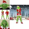 Halloween And Christmas Grinch Stole Christ Cosplay Costume Accessory Set For Party Wear