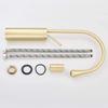 Single Handle Rotates 360 Compatible with Golden Brass Double Sinks Tap, Kitchen Sink Hot and Cold Water Taps, Modern Style
