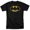 Batman Classic Logo Distressed Men’s T-Shirt S-5XL Officially Licensed DC Comics
