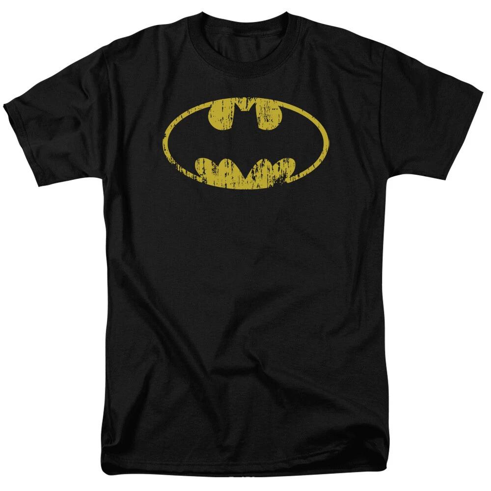 Batman  Classic Logo Distressed  T-Shirt - Regular or Sleeveless - to 6X M