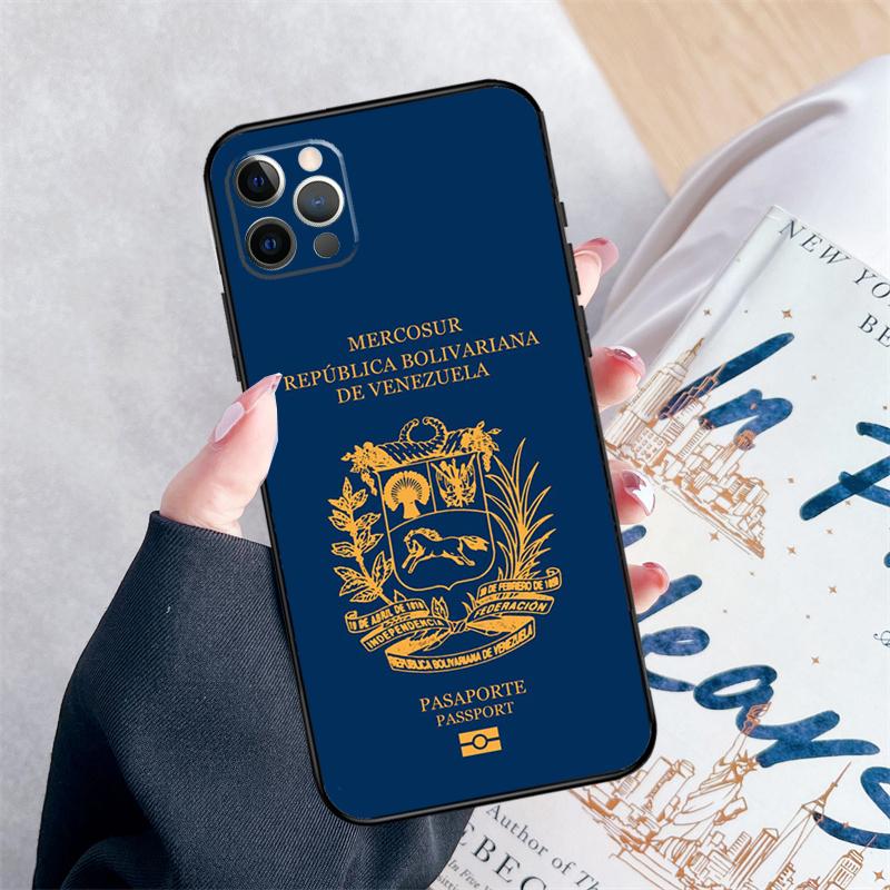 Venezuela Flag Phone Case For iPhone 16 15 Pro Max 11 12 13 Mini 14 Pro Max XR 15 16 Plus 16e Cover Coque