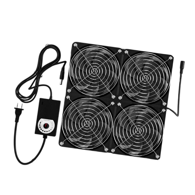 Universal 12V Adjustable Speed Router Cooling Fan for Weak Current Box Servers Perfect for Efficient Heat Dissipation