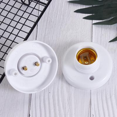 10 stücke E27 Schraubsockel Weißgold Deckenleuchte Lampe Birne Befestigungssockel Ständer Glühbirnenfassung Lampenfassung für Zuhause 6A 250V