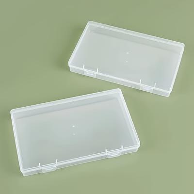 Boîte de rangement en plastique transparent 3 pièces avec couvercle hermétique Boîtes de tri pour documents, magazines, cartes Bureau Salle de classe Organisation familiale