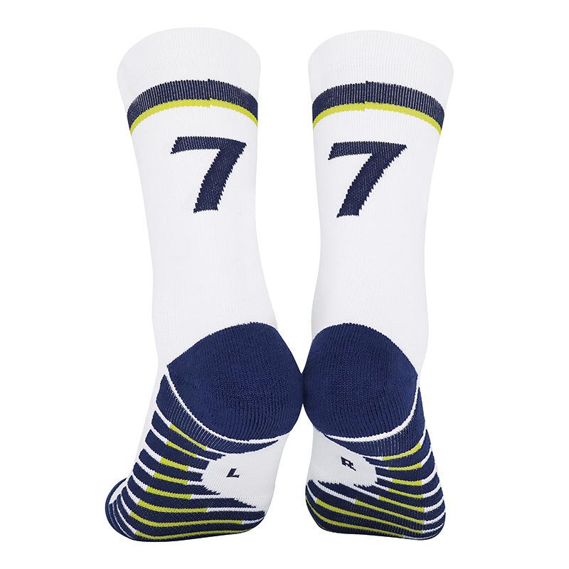 Star Football Socks Men'S Non-Slip Special Thickened Towel Bottom Medium Tube Socks Women'S Actual Combat Sweat-Absorbing Sports Socks