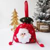 For Kids Santa Claus Stockings Xmas Drawstring Bags Candy Bags Christmas Gift Bag Wrapping Pouch