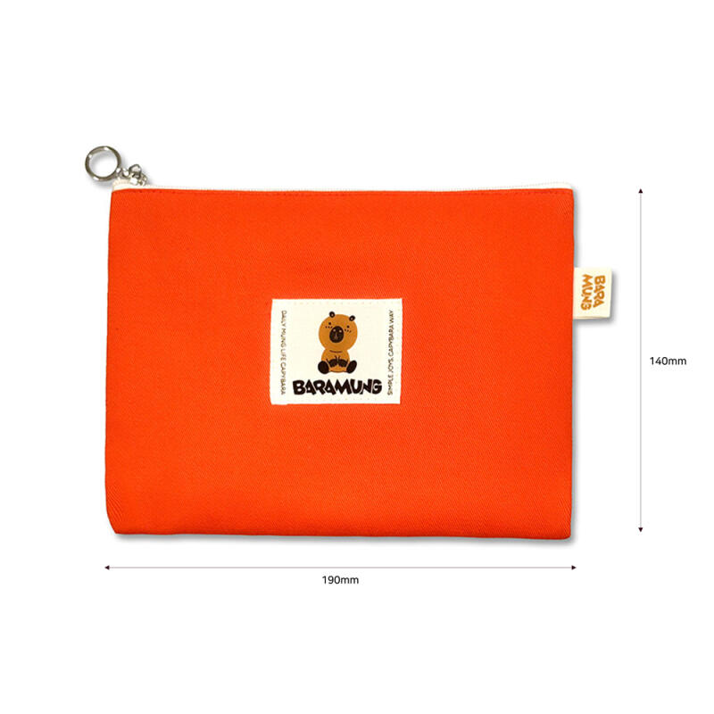 Oxford Flat Pouch Orange (Medium)