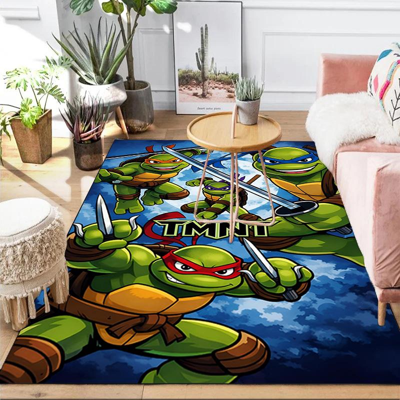 Ninja Turtles Adventure Area Rug Suitable for Indoor And Outdoor,Carpets for Kitchens, Homes, Offices, Living Rooms,Home Decor,Christmas Gift
