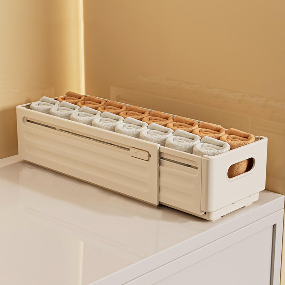 1 szt.-Regulowany organizer do szafy na skarpetki, bieliznę, pudełko do przechowywania, pudełko do przechowywania, wysuwane pudełko do przechowywania w szafce kuchennej, pudełko do przechowywania w szufladzie