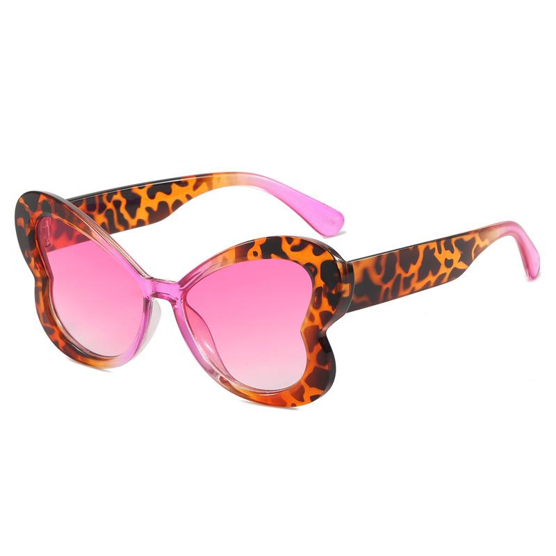 New Vintage Butterfly Sunglasses Women Men Brand Round Sun Glasses Big Eyewear for Male Female Special Shaped