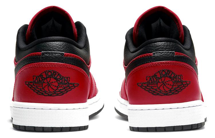 Air Jordan 1 Low 'Reverse Bred Pebbled Swoosh' 553558-605