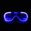 3-modus LED-knipperende gloeiende sluiterbril voor evenementenfeest Halloween-benodigdheden