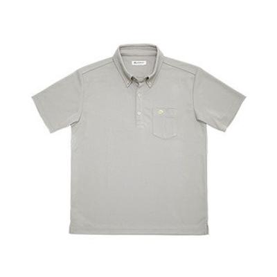 RAKU Polo Button Down Grau M