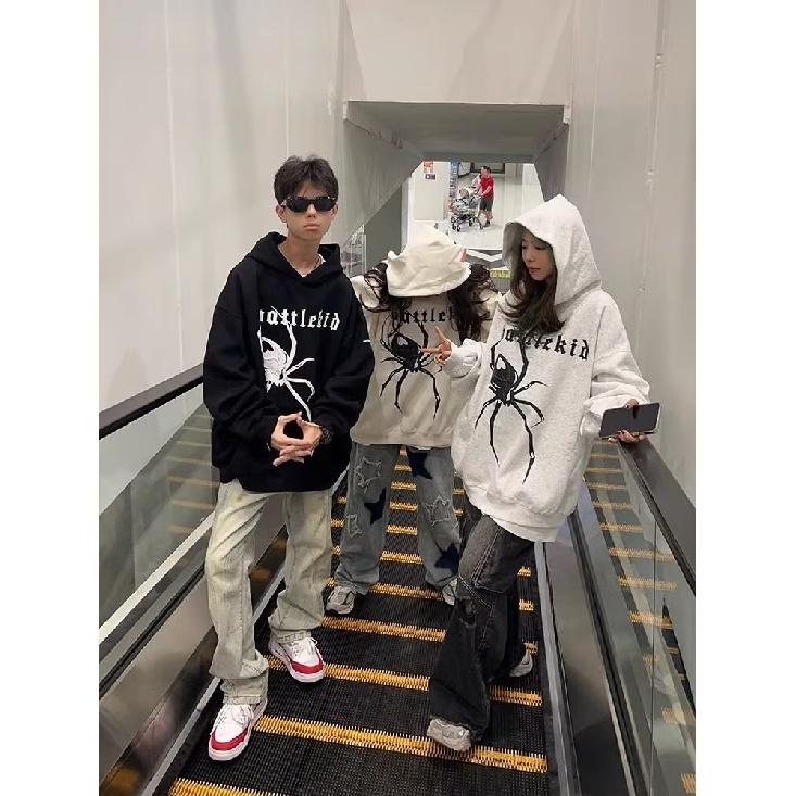 Men'S Hooded Hoodie In Spring And Autumn, Loose And Trendy Letter Printed Versatile Jacket, Men'S Long Sleeved Hoodie, Casual Top