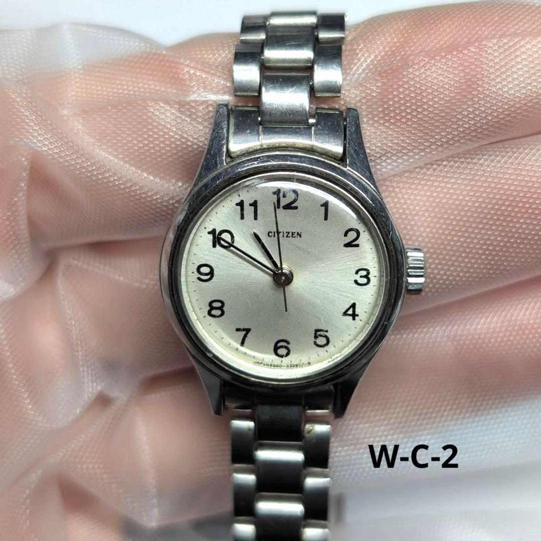 Used [Working Item] Citizen 1976 Women s Manual Winding 21 Jewels All Numbers Bellows Belt