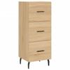 vidaXL Sideboard Sonoma-Eiche 34,5x34x90 cm Holzwerkstoff