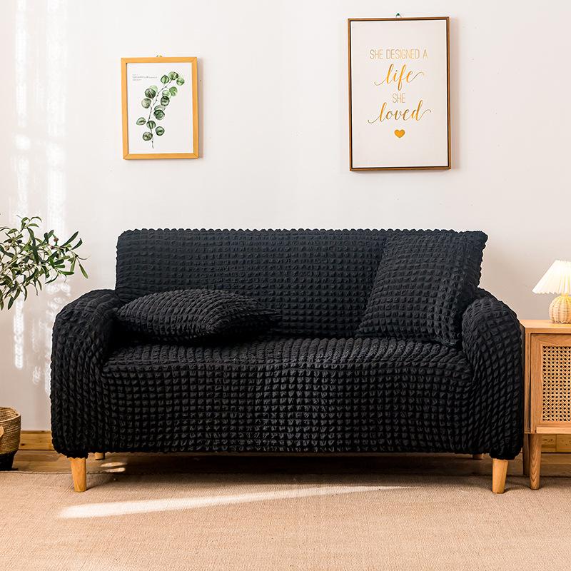 Bubble Yarn Fabric Full Wrap Sofa Cover for All Seasons