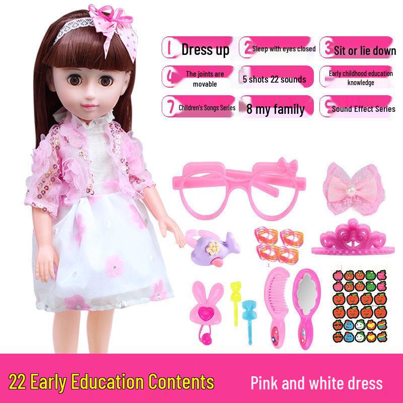 Interactive Smart Doll Set with Changeable Clothes - Princess Toy for Girls, Perfect Birthday Gift