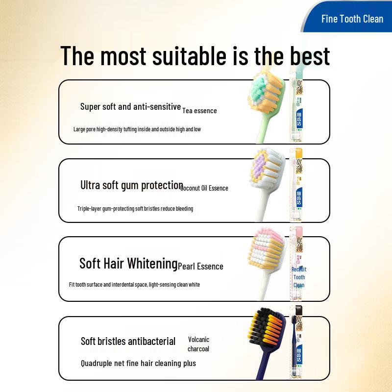 Lion Dent System Wide Head Soft Bristle Toothbrush 2-Pack