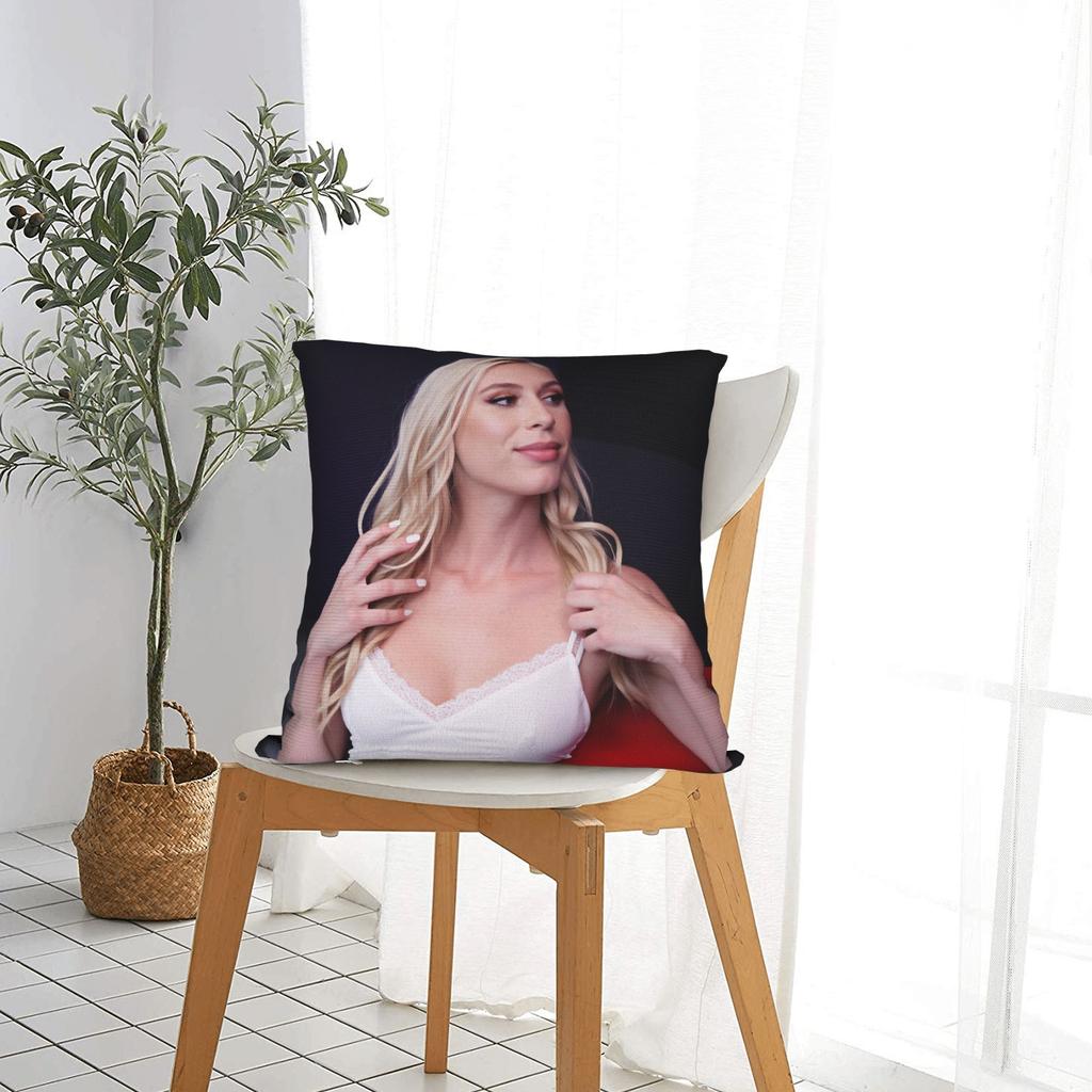 Pretty Girl Kay Lovely Pillow Case Soft Pillow Cover For Living Room Bed Chair Vintage Cushion Cover