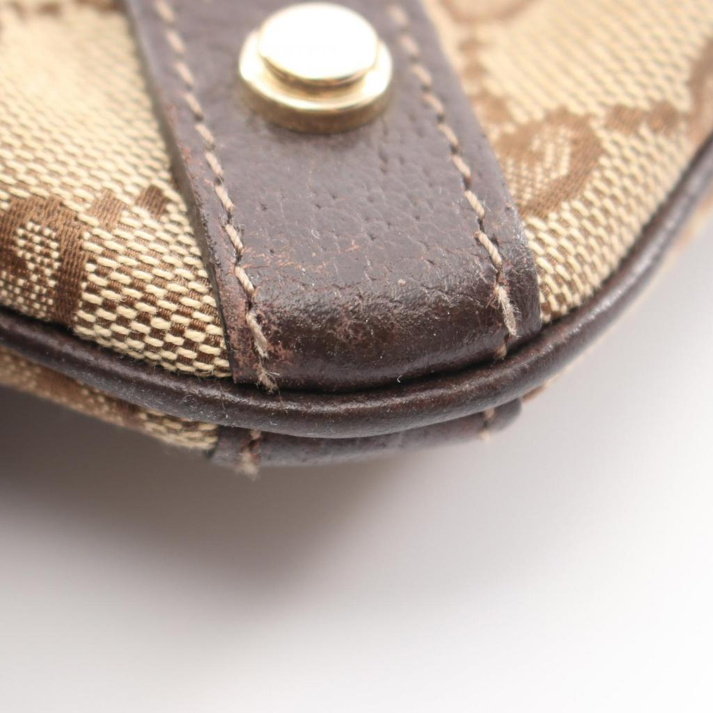 Used GUCCI Abbey GG canvas Shoulder Bag 131326 canvas leather Beige Brown Used Women