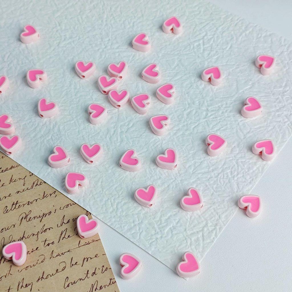 Kleine Acryl-Wolken-Herz-Perlen für DIY-Schmuck und Anhänger